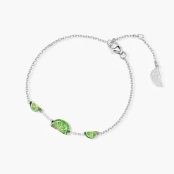 Best Bransoleta srebrna Kwiaty Nocy Limonki Bransoletki